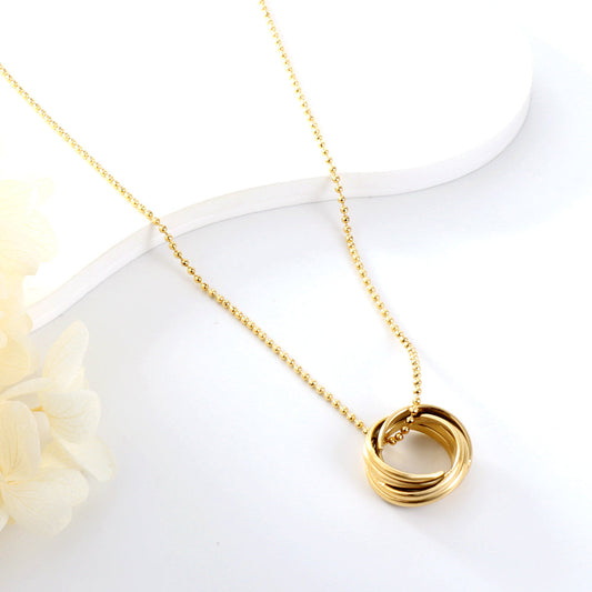 ZANORA Eterna Circles - Multiple Circles Mixed Necklace