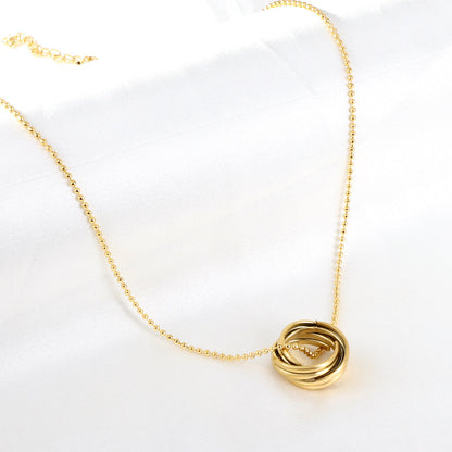 ZANORA Eterna Circles - Multiple Circles Mixed Necklace