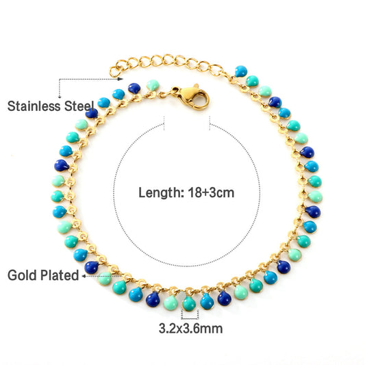 ZANORA - Round Drip Oil Bracelet