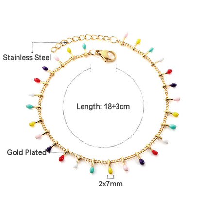 ZANORA - Mixed Color Oval Bracelet