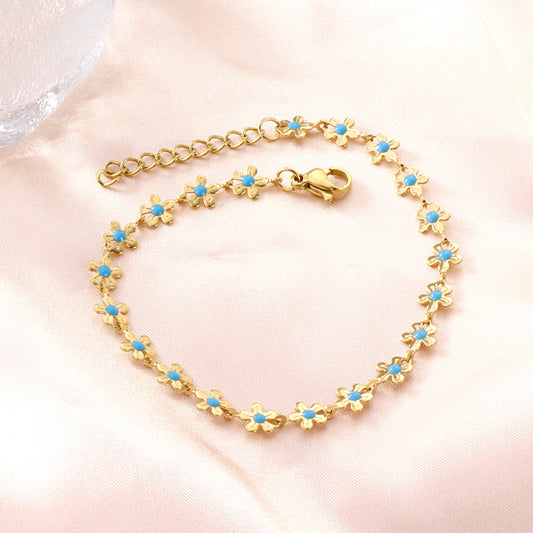 ZANORA - Peach Blossom Drip Bracelet