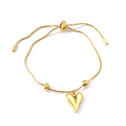 ZANORA  - Heart Shaped Pendant Bracelet