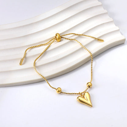 ZANORA  - Heart Shaped Pendant Bracelet