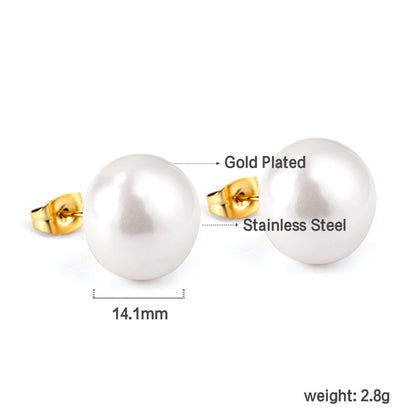 ZANORA - White Pearl Stud Earring