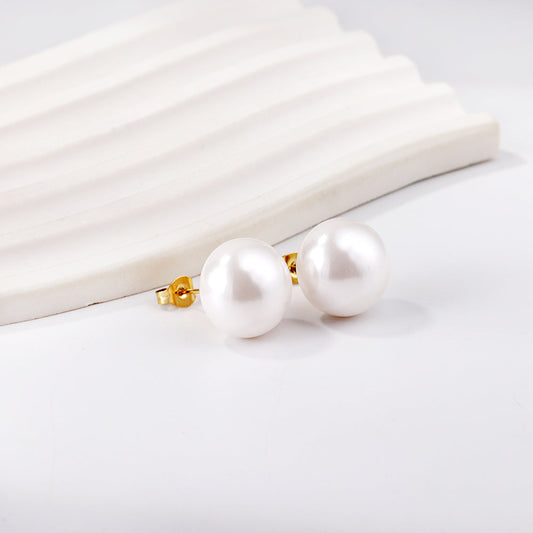 ZANORA - White Pearl Stud Earring