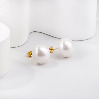 ZANORA - White Pearl Stud Earring