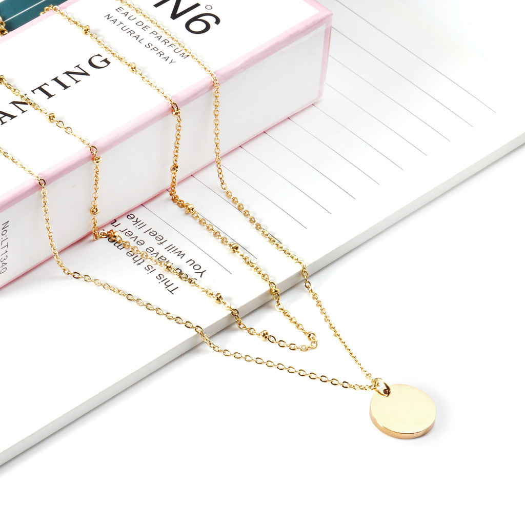ZANORA - Double Layer Cake Pendant Necklace