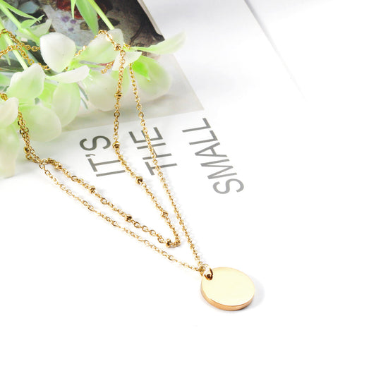 ZANORA - Double Layer Cake Pendant Necklace