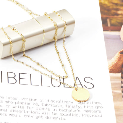 ZANORA - Double Layer Cake Pendant Necklace