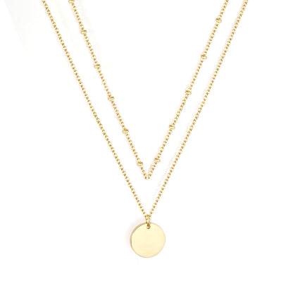 ZANORA - Double Layer Cake Pendant Necklace