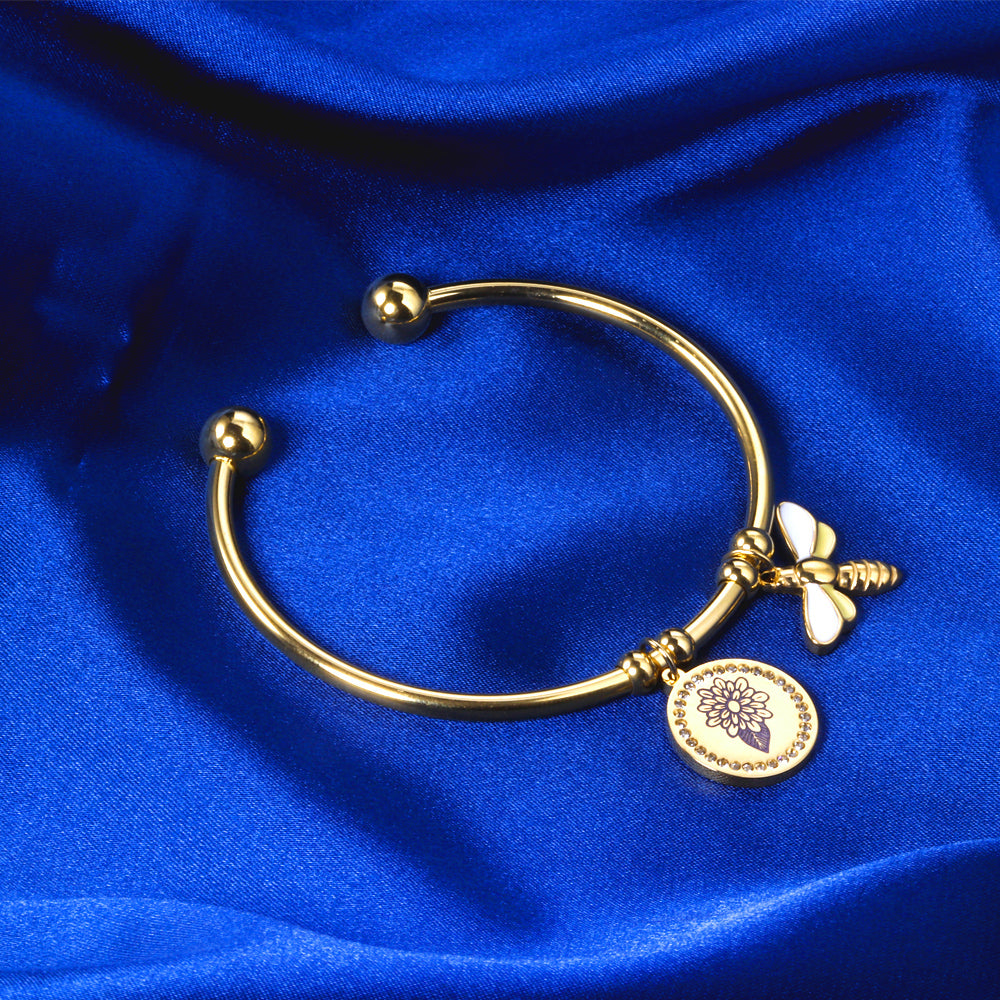 ZANORA - Handheld Flower And Butterfly Bracelet