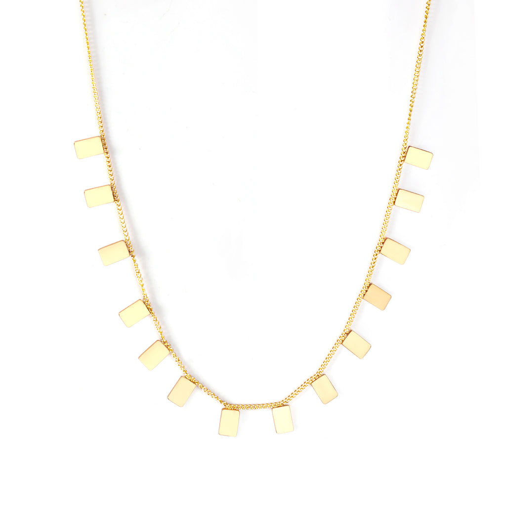 ZANORA  - Glossy Rectangle Necklace