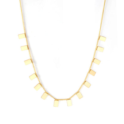 ZANORA  - Glossy Rectangle Necklace