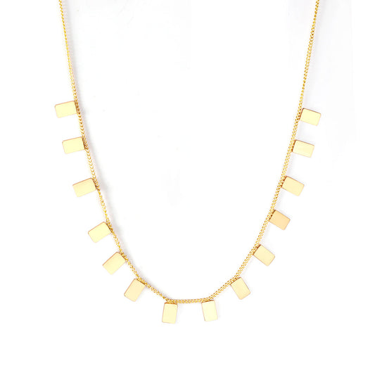 ZANORA  - Glossy Rectangle Necklace