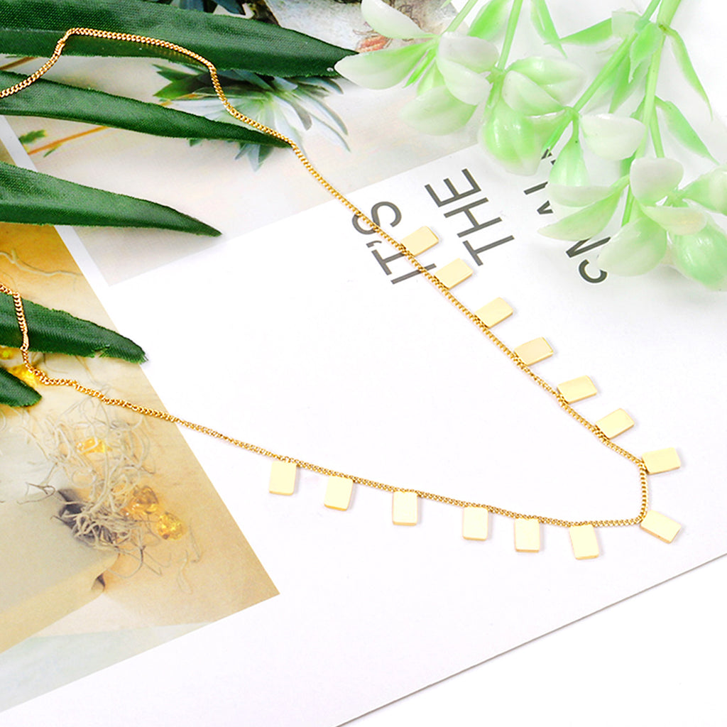 ZANORA  - Glossy Rectangle Necklace