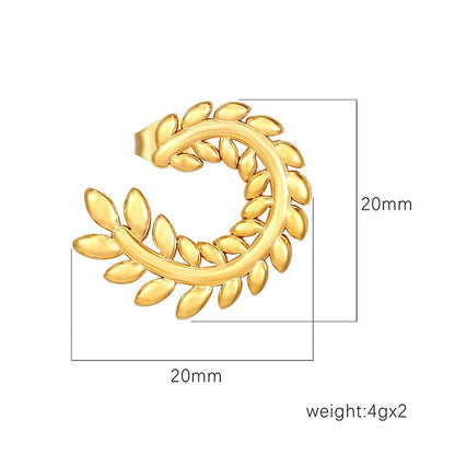 ZANORA  - Temperament Leaf Earring