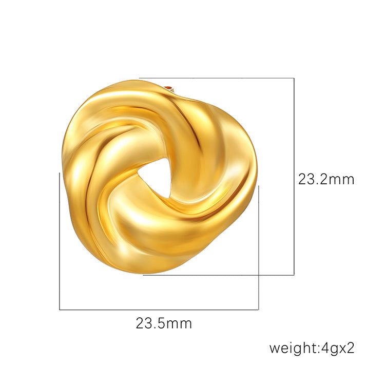 ZANORA  - Twisted Irregular Earring