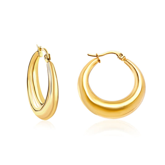 ZANORA  - Hoop Meta Circle Earring