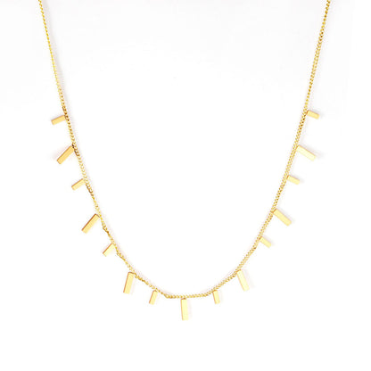 ZANORA  - Uneven Stick Designed Necklace