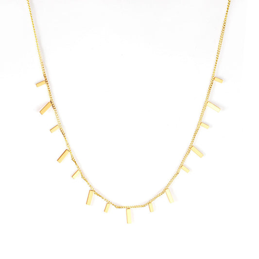 ZANORA  - Uneven Stick Designed Necklace