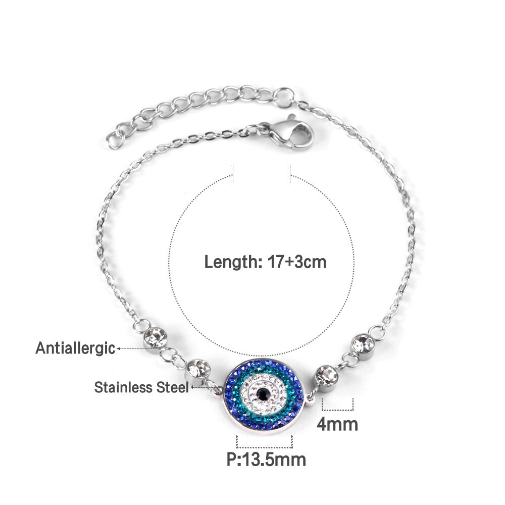 ZANORA  - Blue Eye Cubic Zirconia Bracelet