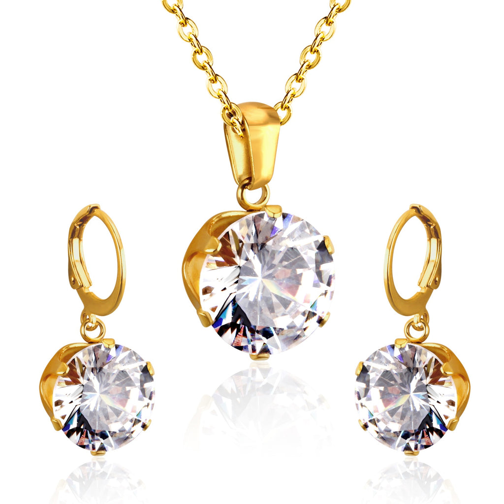 ZANORA Nooralya - Round Cubic Zirconia Jewelry Set