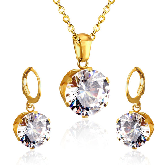 ZANORA Nooralya - Round Cubic Zirconia Jewelry Set
