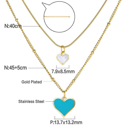 ZANORA - Romantic Heart Pendant Necklace
