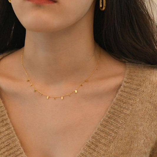 ZANORA  - Uneven Stick Designed Necklace