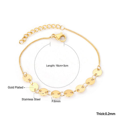 ZANORA - Disc Charm Bracelet