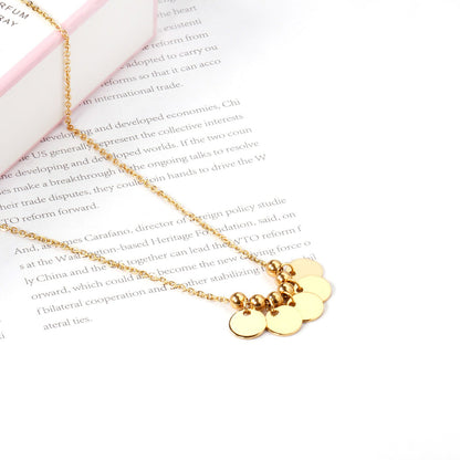 ZANORA  - Gothic Round Sequins Pendant Necklace