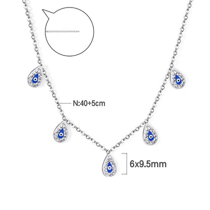 ZANORA Evil Eye Nazar - Evil Eyes Blue Charms Necklace