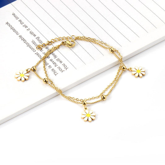 ZANORA - Little Flower Pendant Bracelet