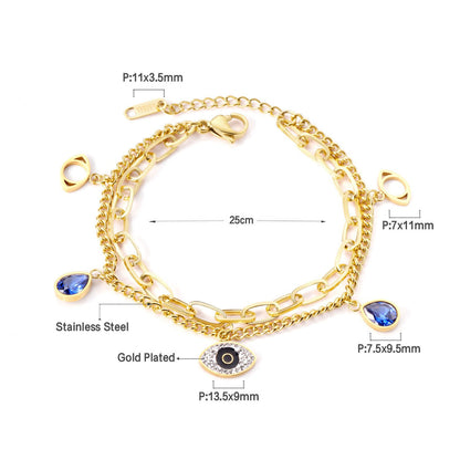 ZANORA - Blue Zircon Bracelet