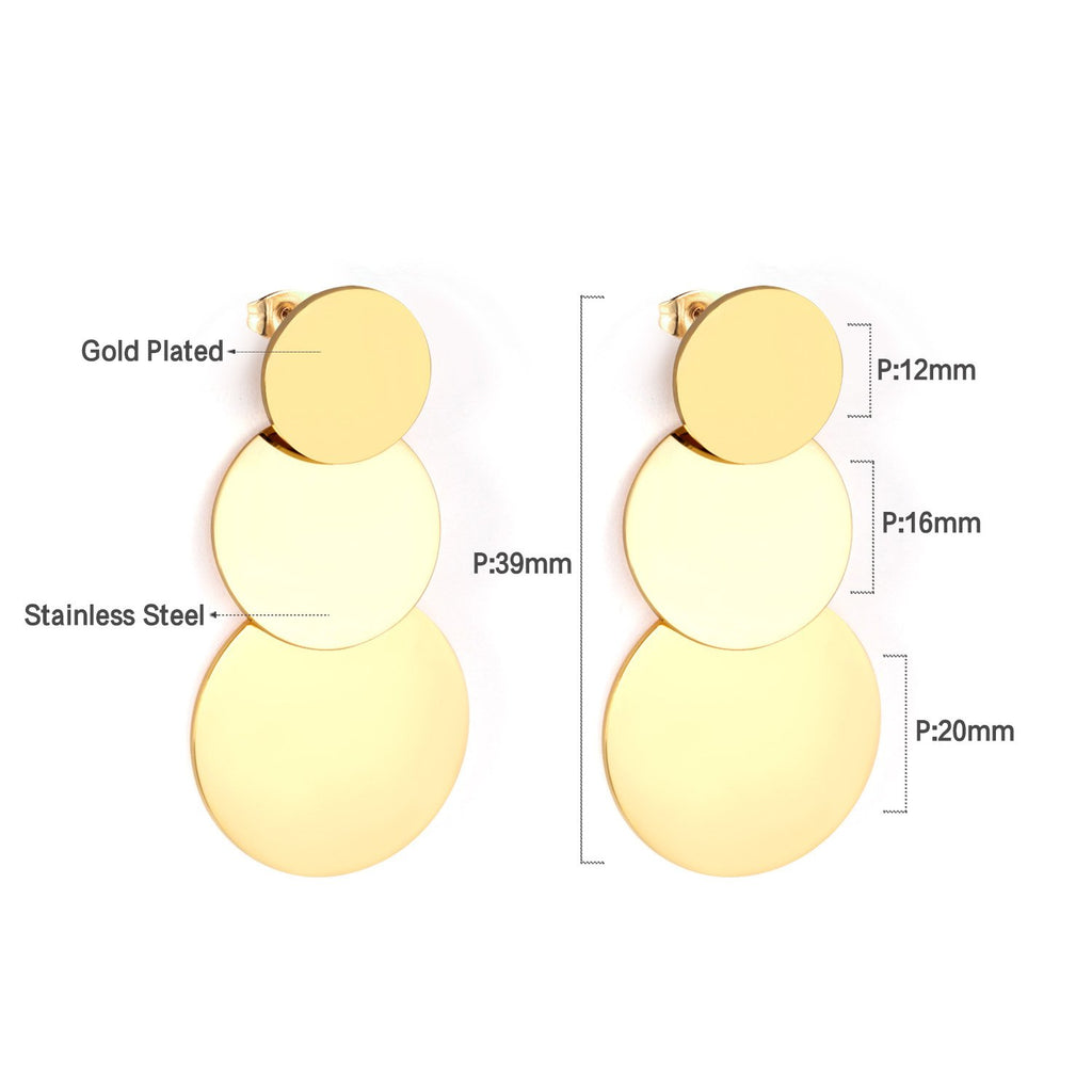 ZANORA  - Round Drop & Dangle Earring