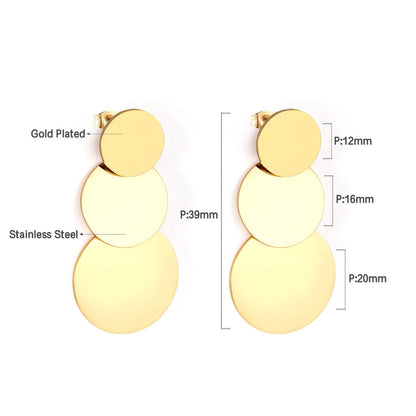 ZANORA  - Round Drop & Dangle Earring