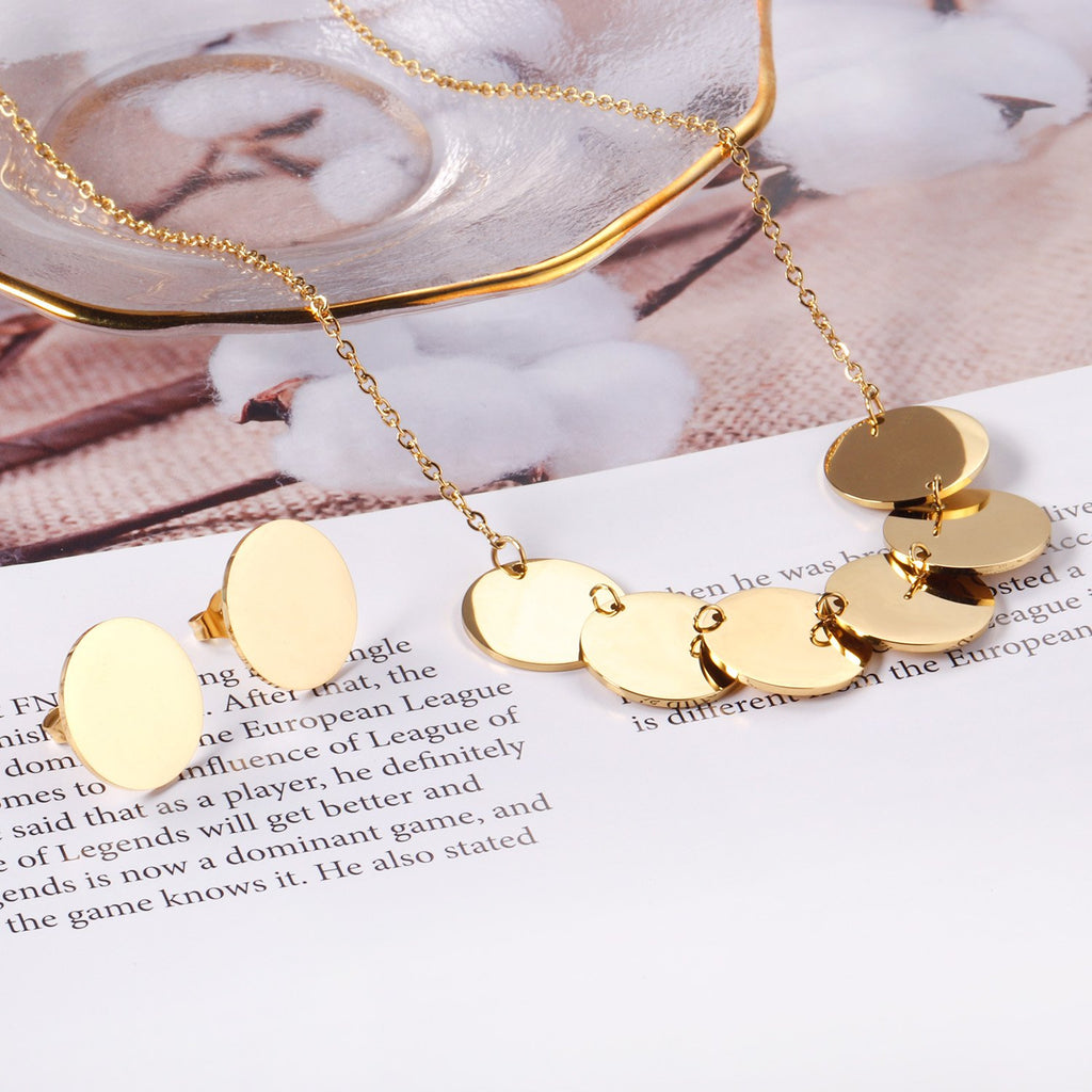 ZANORA Solstice - Round Paillettes Jewelry Set