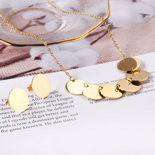 ZANORA Solstice - Round Paillettes Jewelry Set
