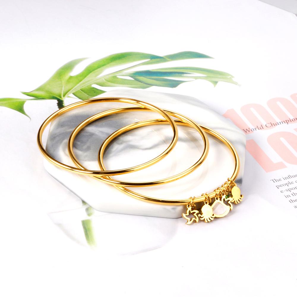 ZANORA  - 3pcs/Set Hollow Star Shell Charm Bracelets