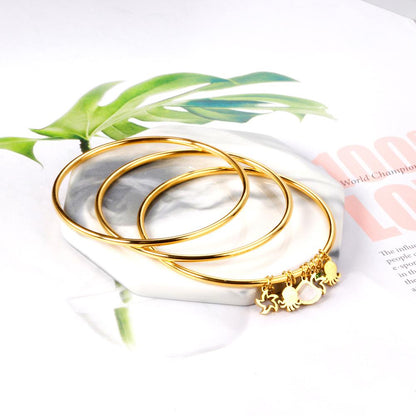 ZANORA  - 3pcs/Set Hollow Star Shell Charm Bracelets