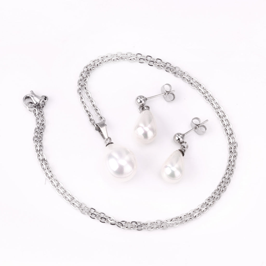 ZANORA - Dropping Pearl Jewelry Set