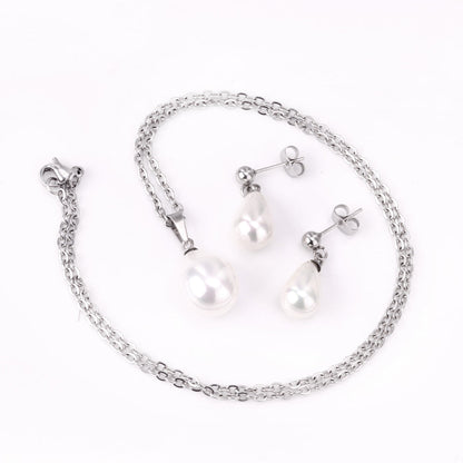 ZANORA - Dropping Pearl Jewelry Set