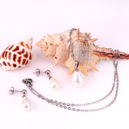 ZANORA - Dropping Pearl Jewelry Set