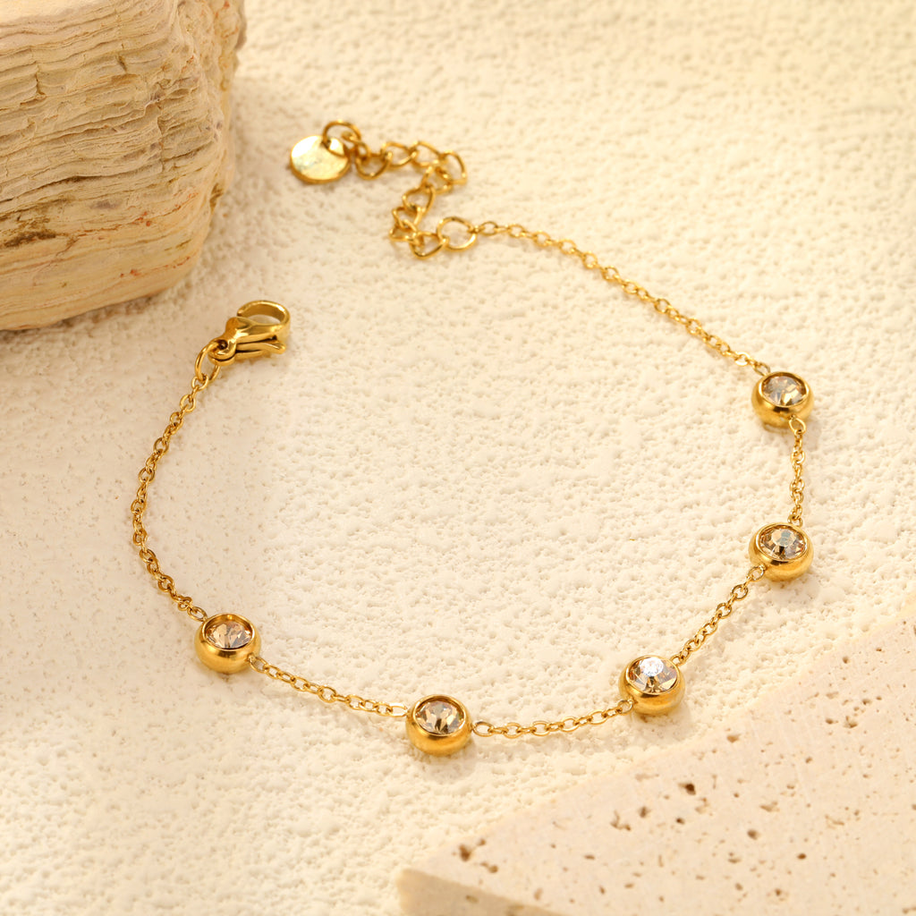 ZANORA - Round Swarovski Diamond Bracelet