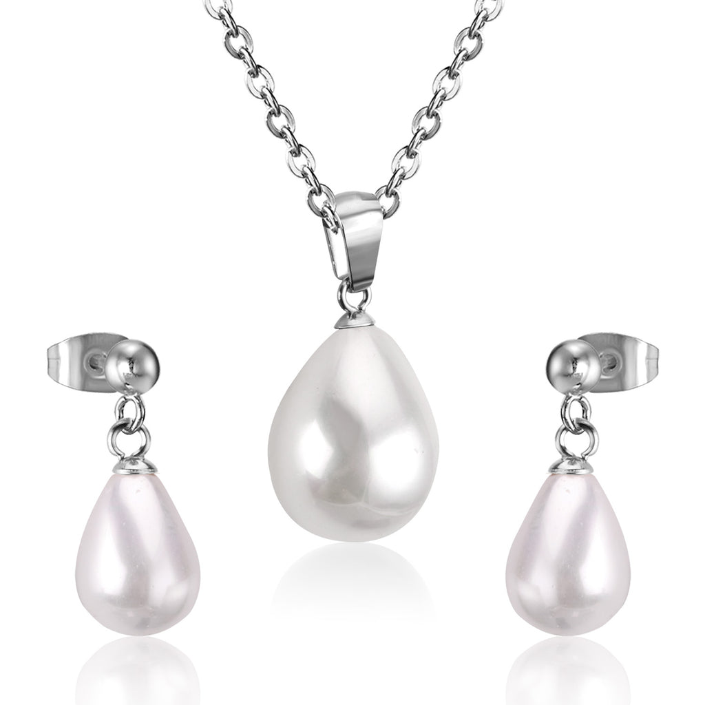 ZANORA - Dropping Pearl Jewelry Set