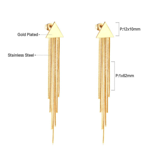 ZANORA - Triangle Hoop Earring