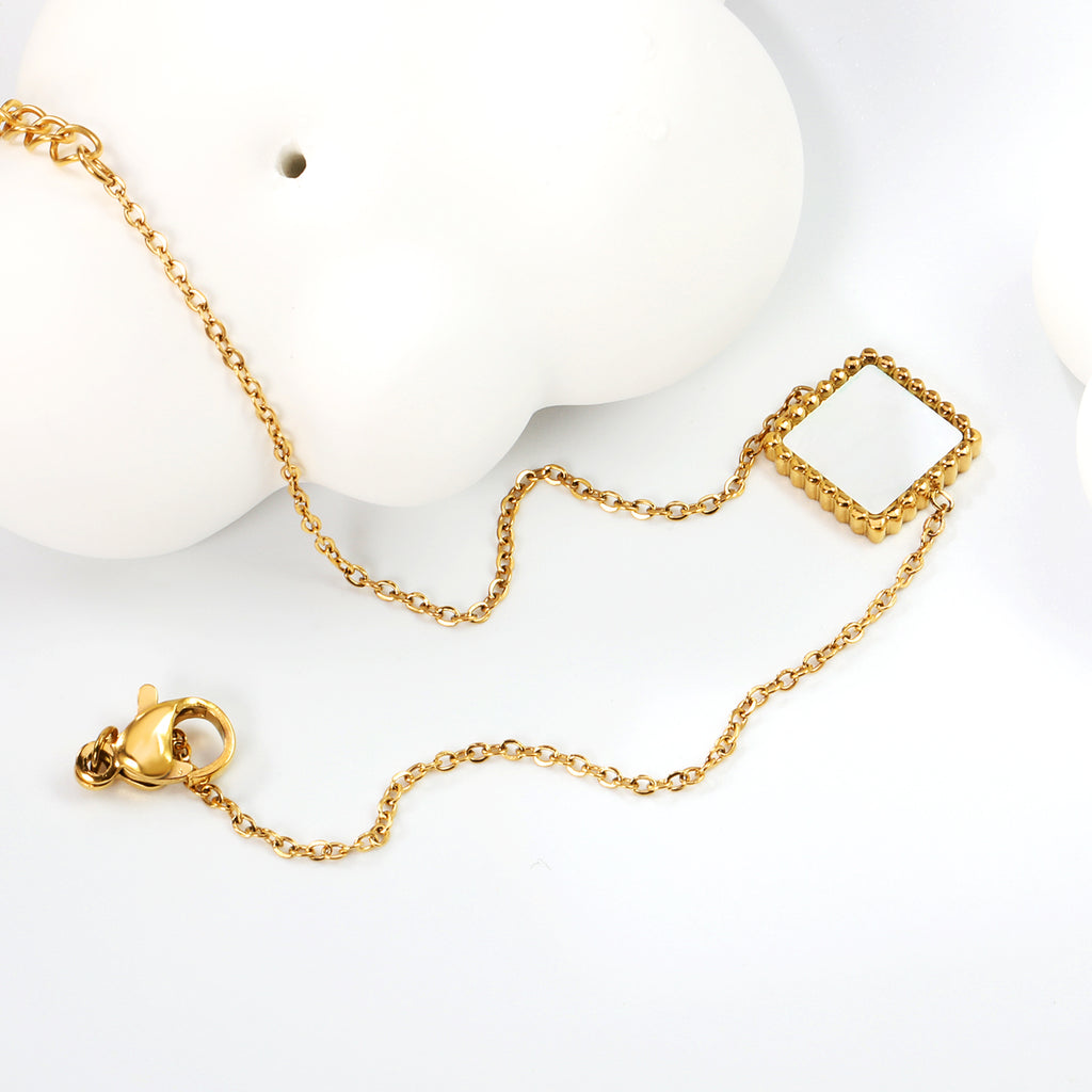 ZANORA - White Square Zirconia Stone Bracelet