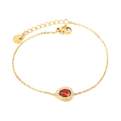 ZANORA - Red Zirconia Stone Bracelet