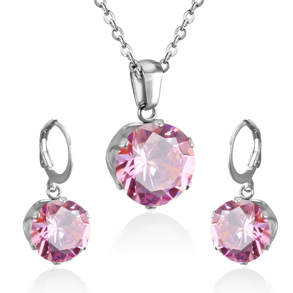ZANORA - Round Cubic Zirconia Jewelry Set