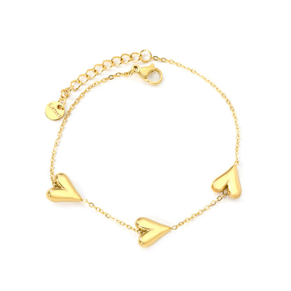 ZANORA- Heart Fitting Bracelet